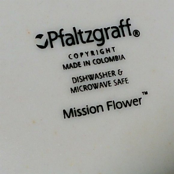 Celery Condiment Dish Pfaltzgraff "Mission Flower" Discontinued Pattern 10.5" - Picture 8 of 9